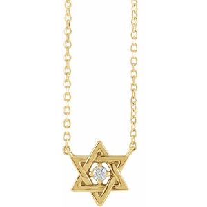 Star of David Necklace or Center