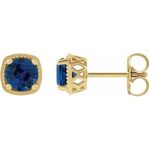 Round 4-Prong Earrings