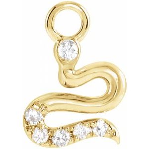 Petite Pav????? Snake Dangle