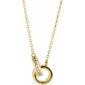 Interlocking Circle Necklace or Center