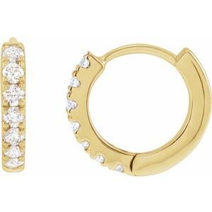 Lab-Grown Diamond Hoop Earrings