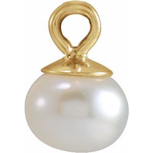 Pearl Hoop Dangle
