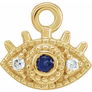 Petite Pav????? Evil Eye Dangle
