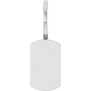 Engravable Dog Tag Charm/Pendant