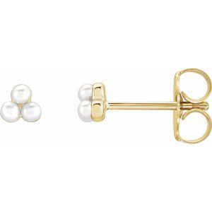 Pearl Cluster Earrings