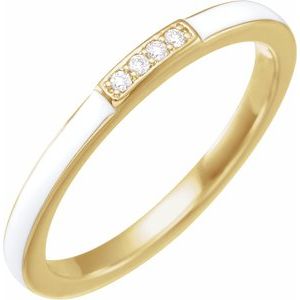 Enamel Stackable Ring