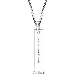 Family Engravable Bar Pendant - Image 3