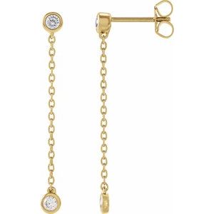 Lab-Grown Diamond Chain Earrings