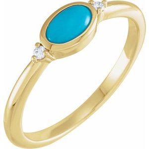 Bezel-Set Cabochon Ring