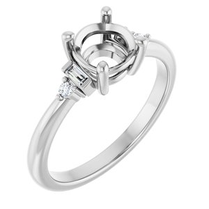 Accented Engagement Ring