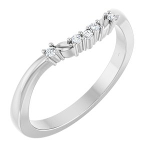 Accented Floral Engagement Ring or Band