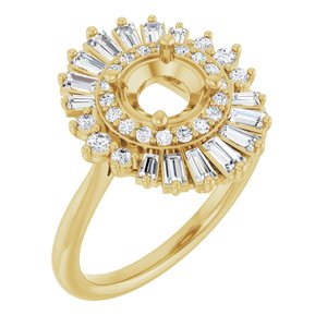 Double Halo-Style Engagement Ring or Band