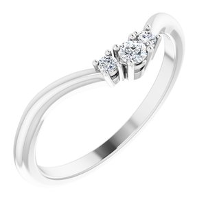 Accented Engagement Ring or Band