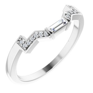 Accented Engagement Ring or Band