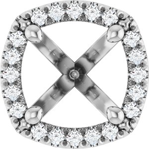 Round 4-Prong Halo-Style Peg Setting - Image 2