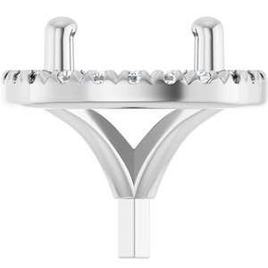 Round 4-Prong Halo-Style Peg Setting - Image 3