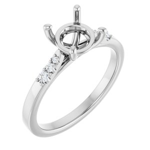 Accented Engagement Ring