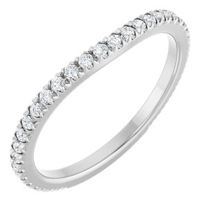 French-Set Halo-Style Engagement Ring or Band