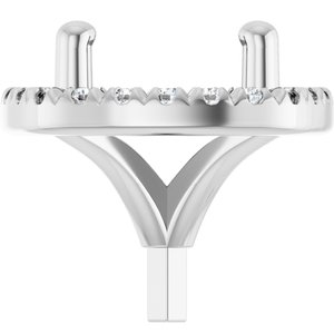 Round 4-Prong Halo-Style Peg Setting