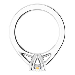 Tiny Solitaire Ring Dangle