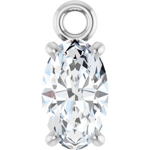 Oval 4-Prong Dangle
