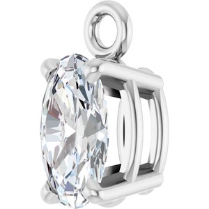 Oval 4-Prong Dangle - Image 2