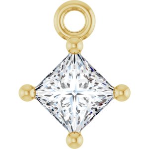 Square 4-Prong Dangle