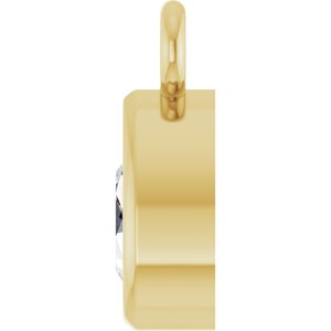 Pear Bezel-Set Dangle - Image 3