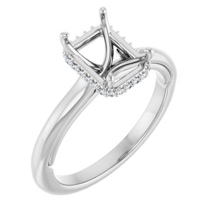Hidden Halo-Style Engagement Ring