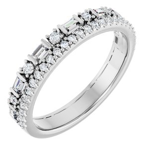 Double Row Anniversary Band