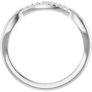 Accented Infinity-Inspired Engagement Ring or Band - Image 2