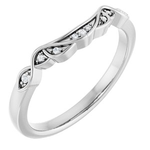 Accented Celtic-Inspired Engagement Ring or Band