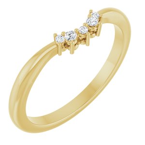 Accented Engagement Ring or Band