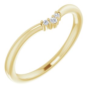 Accented Engagement Ring or Band