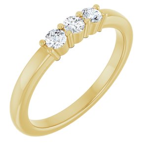 Three-Stone Anniversary Band