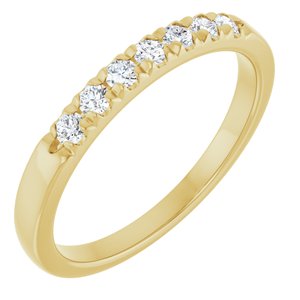 French-Set Seven-Stone Anniversary Band