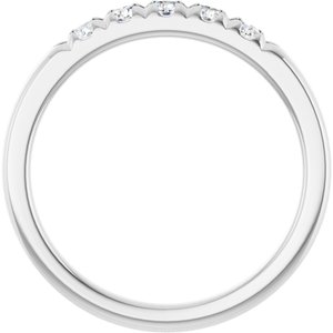 French-Set Five-Stone Anniversary Band - Image 2