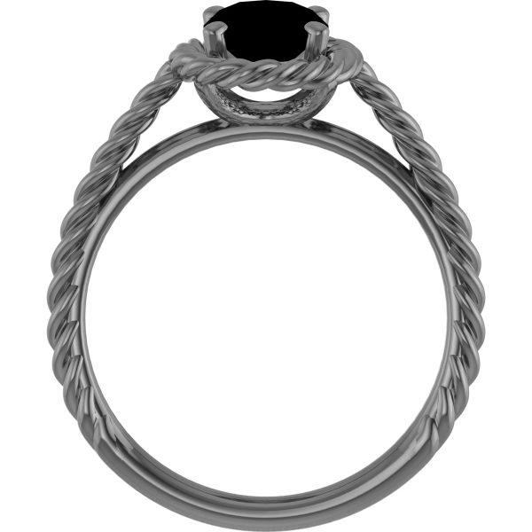 Rope Solitaire Ring - Image 2