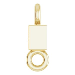 Square Bezel-Set Link - Image 3