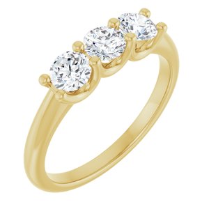 Three-Stone Anniversary Band