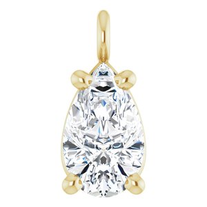 Pear 4-Prong Dangle